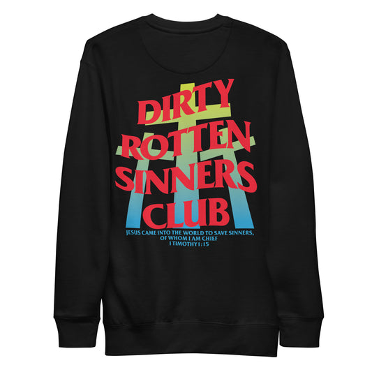 Dirty Rotten Sinners Club Sweatshirt (Green/Blue)