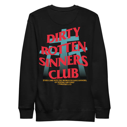 Dirty Rotten Sinners Club Sweatshirt (Blue/Black) - For Your Courage